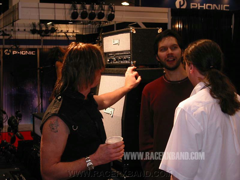 25. Jeff and Paul talk to Simon from Laney.jpg